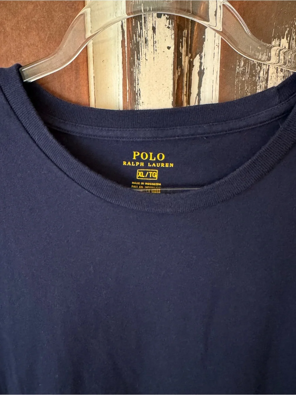 Polo by Ralph Lauren Navy Short-Sleeve Tee with Red Pony- size XL